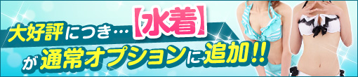 通常オプションに【水着】が追加!!
